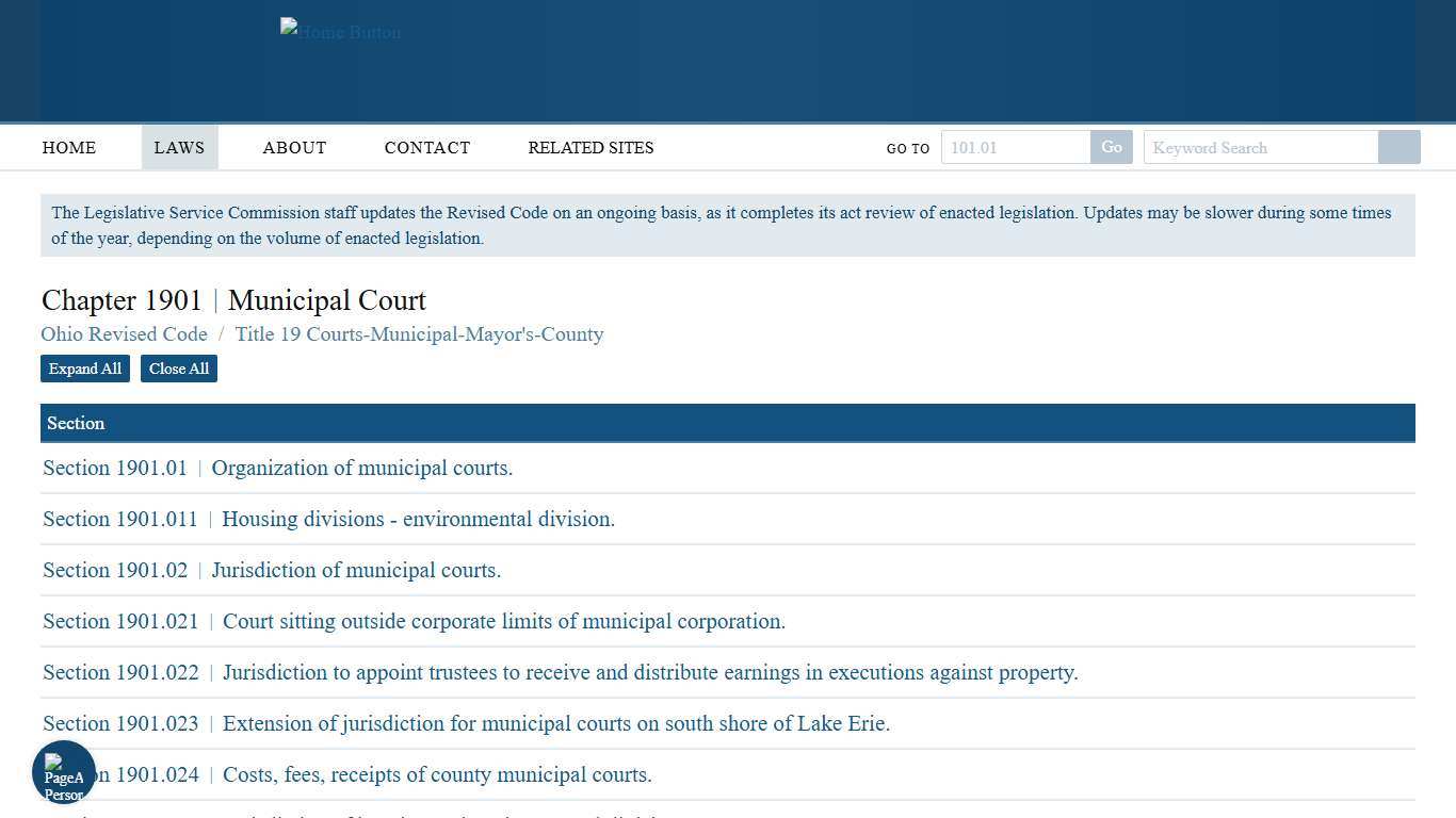 Chapter 1901 - Ohio Revised Code | Ohio Laws